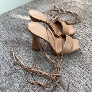 Madden Girl Nude Strappy Heels BNWOT